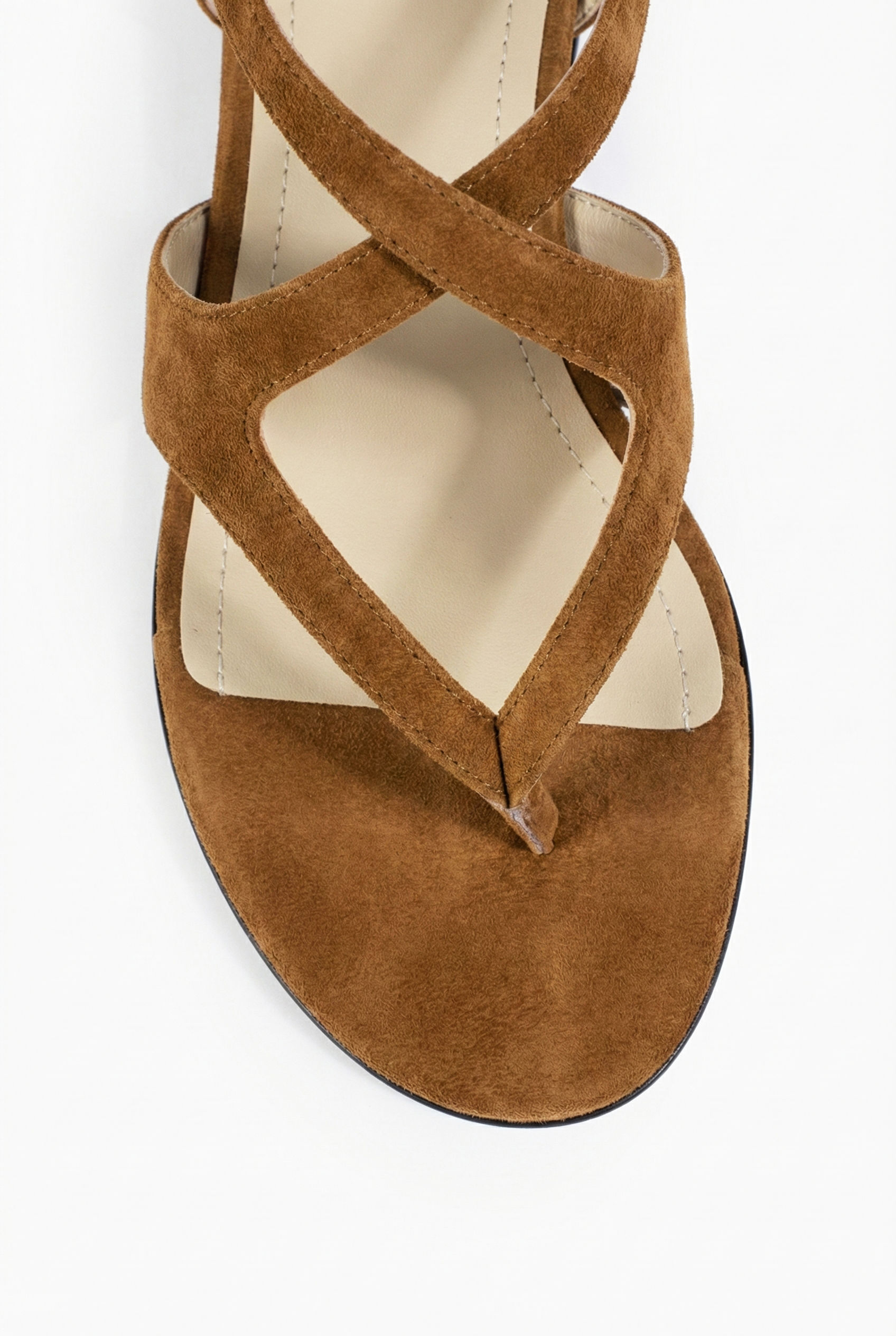 Rasteira Mykonos Camurça Capuccino