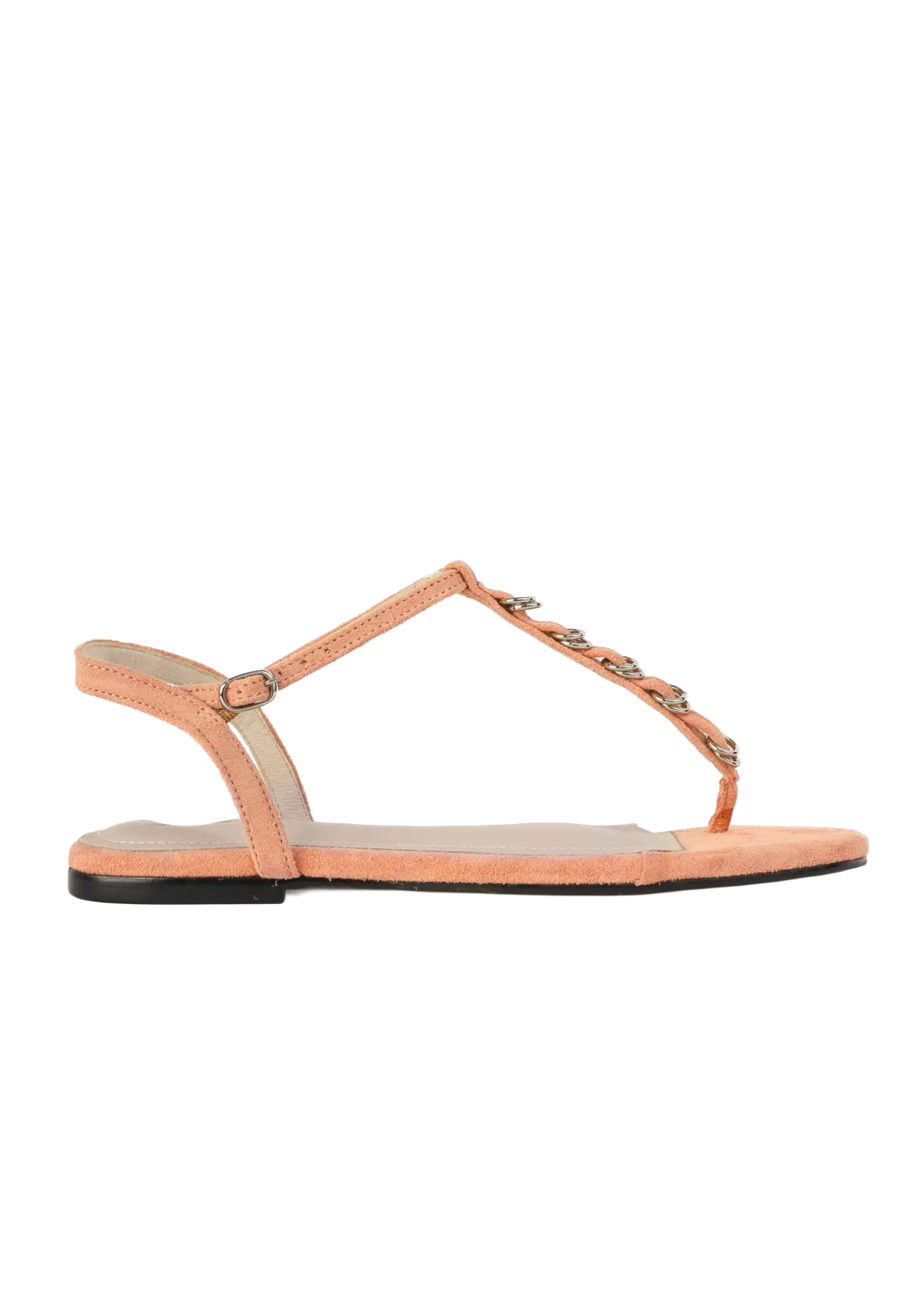 Rasteira Salina Camurça Peach