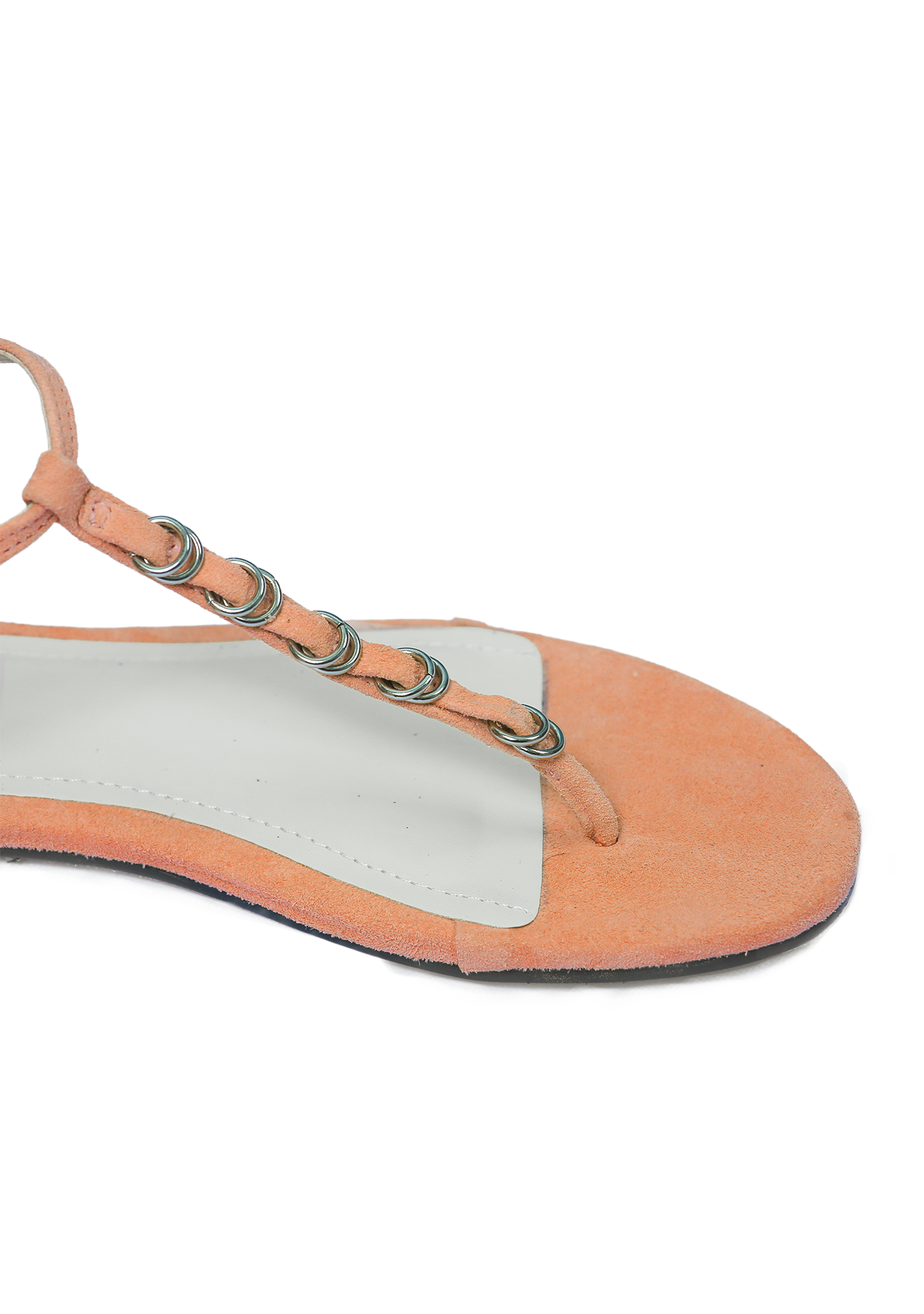 Rasteira Salina Camurça Peach