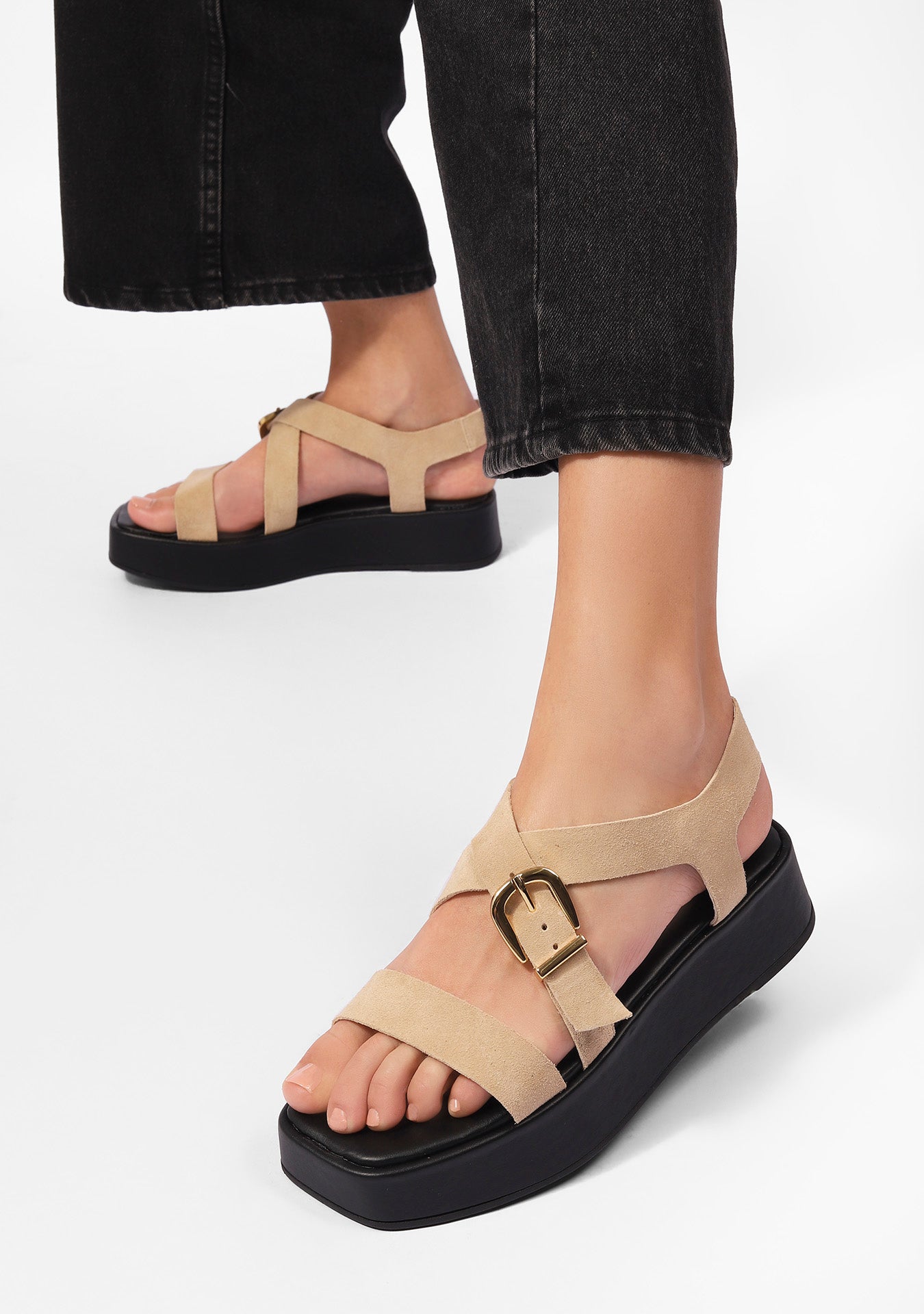 Flatform Samantha Camurça Sand