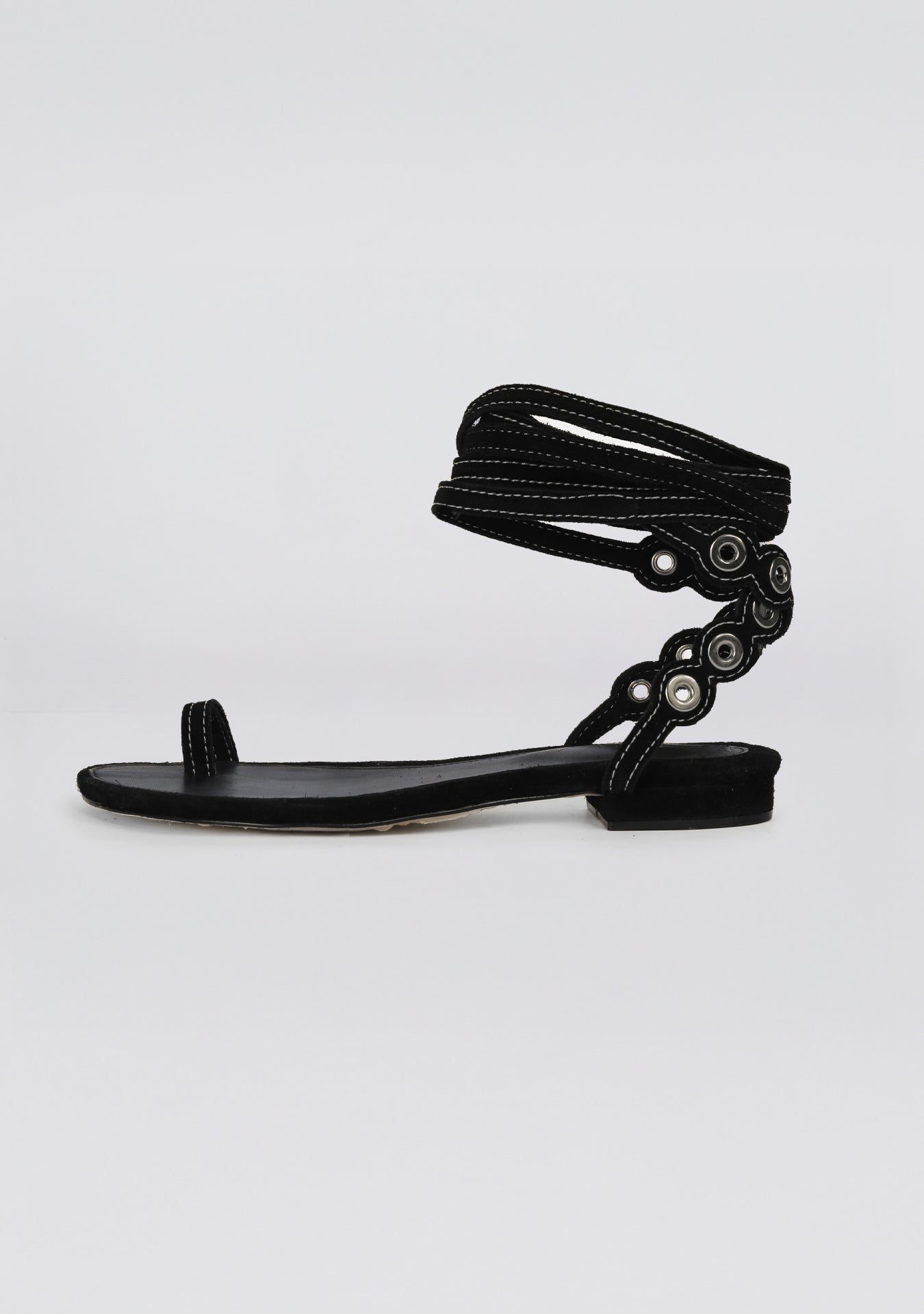 Rasteira Tatiana Camurça Black