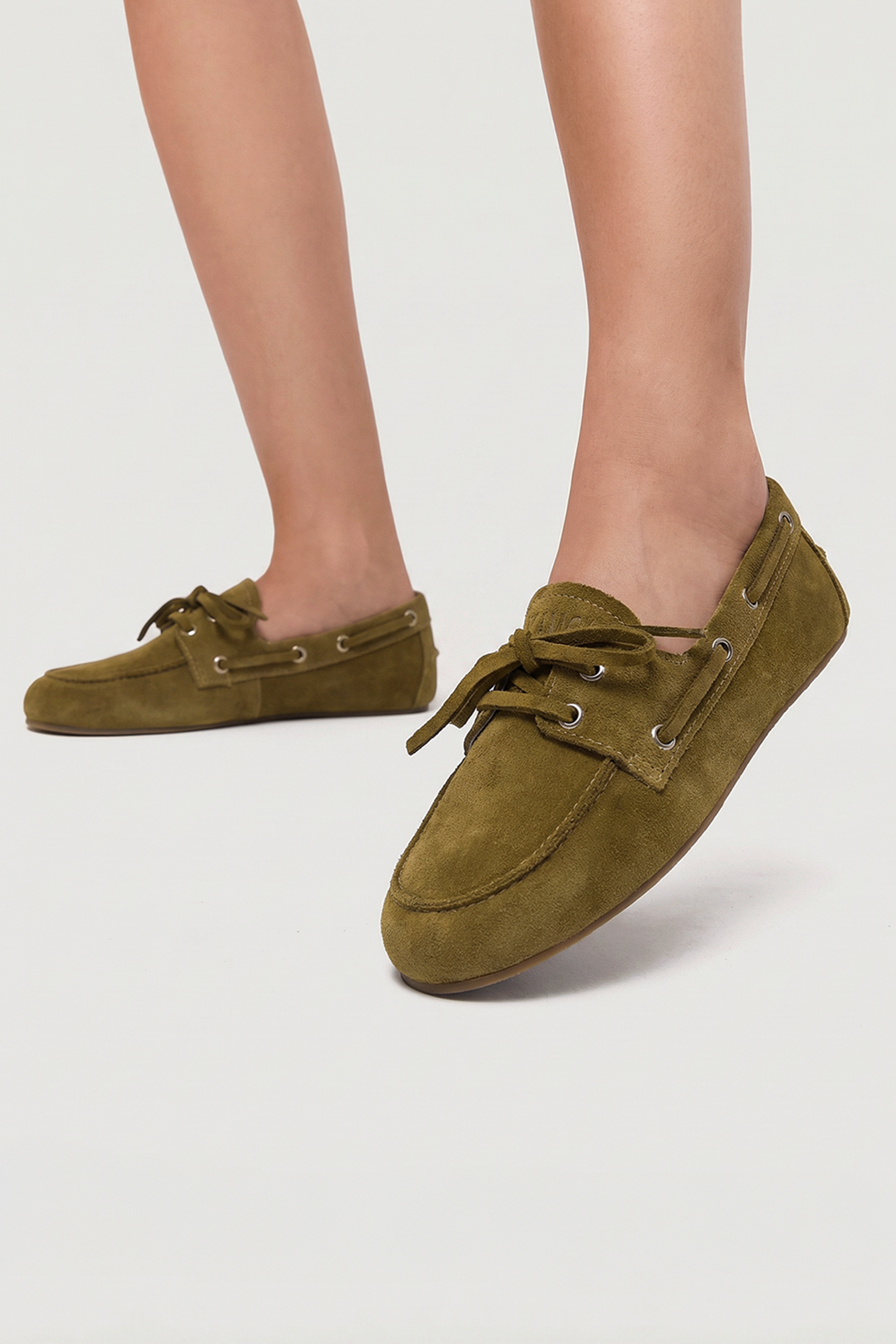 Mocassim Valência Camurça Khaki