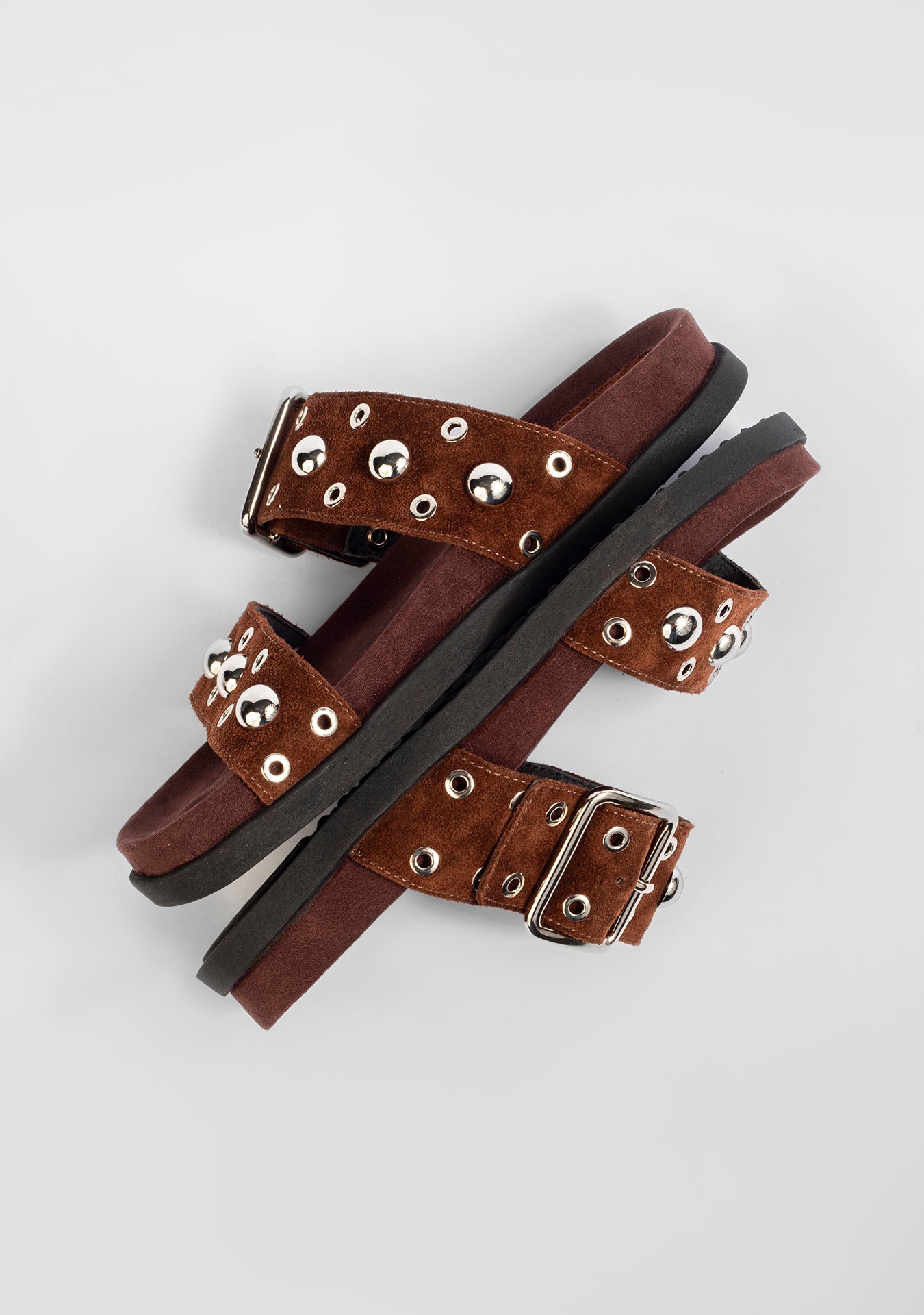 Flat Cory Camurça Chocolate