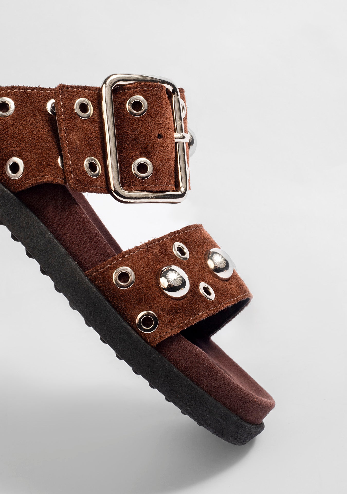 Flat Cory Camurça Chocolate