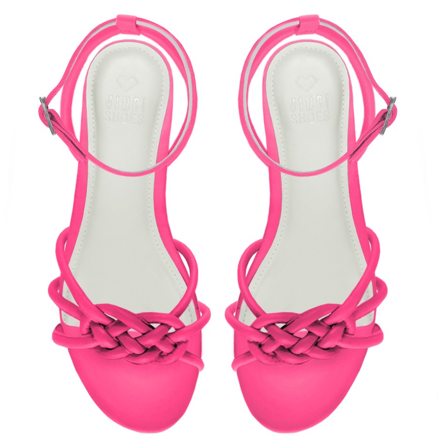 Rasteira Fefa Neon Pink