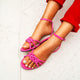 Rasteira Fefa Neon Pink