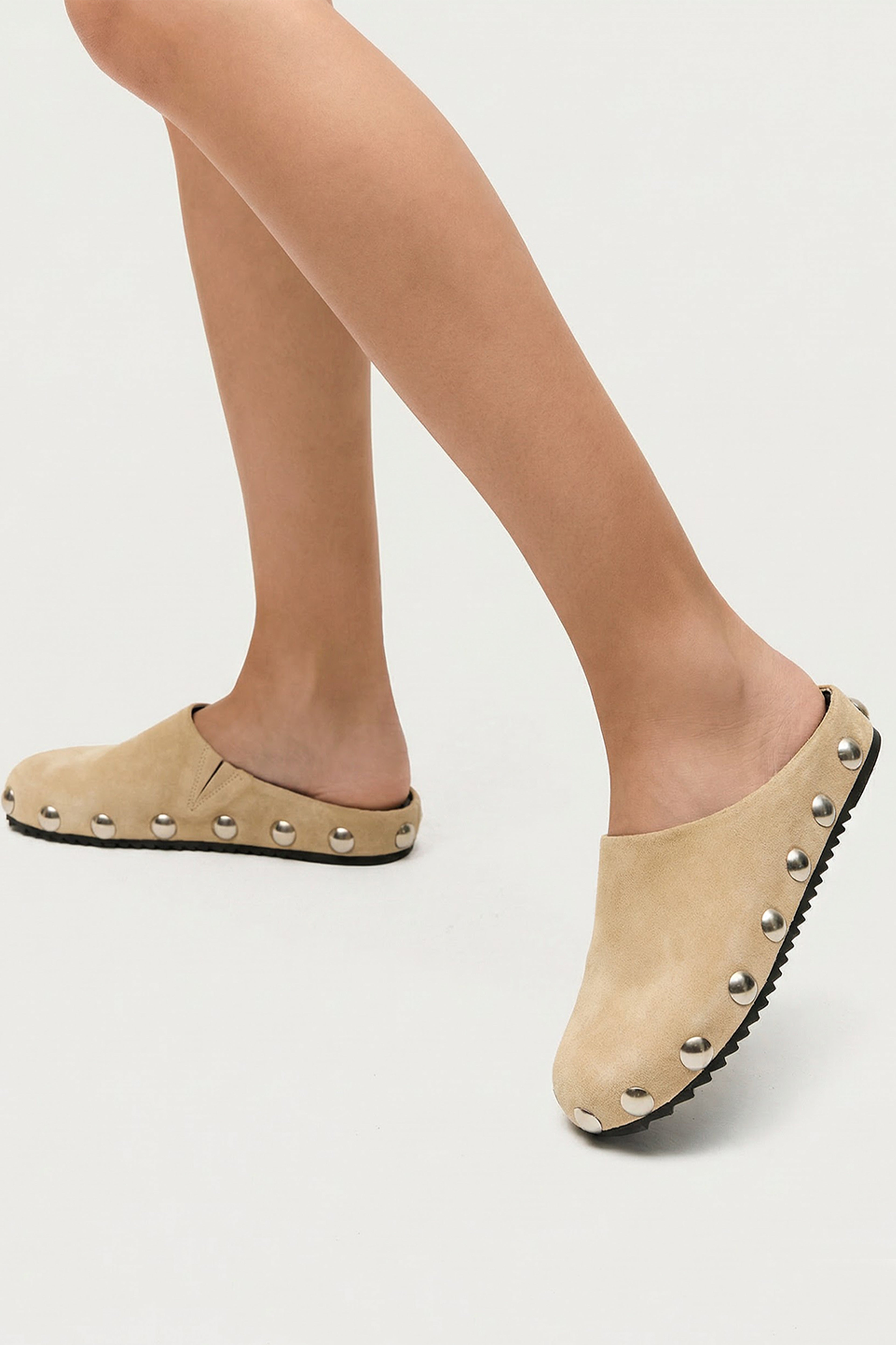 Mule Clog Gloria Camurça Sand