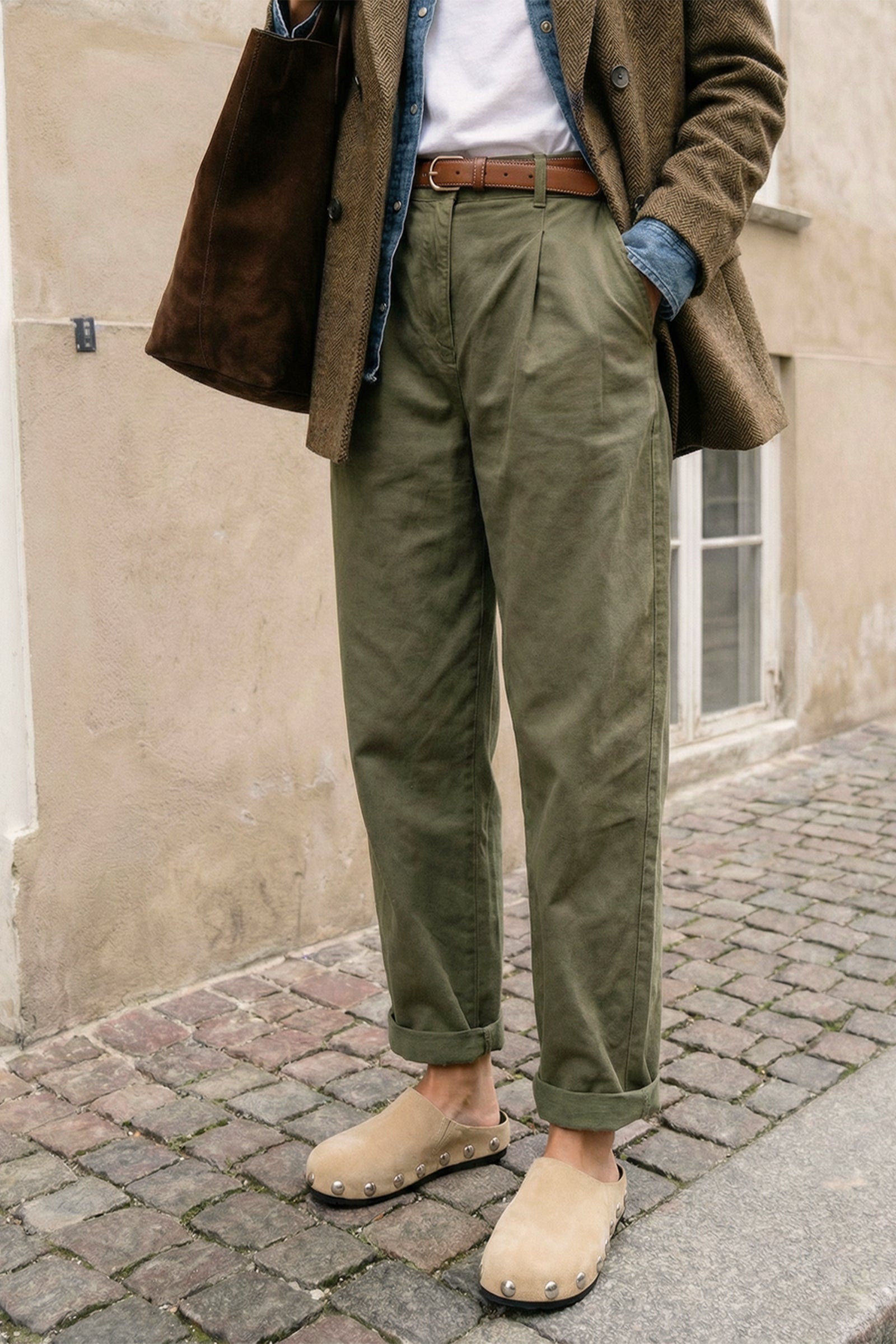 Mule Clog Gloria Camurça Sand