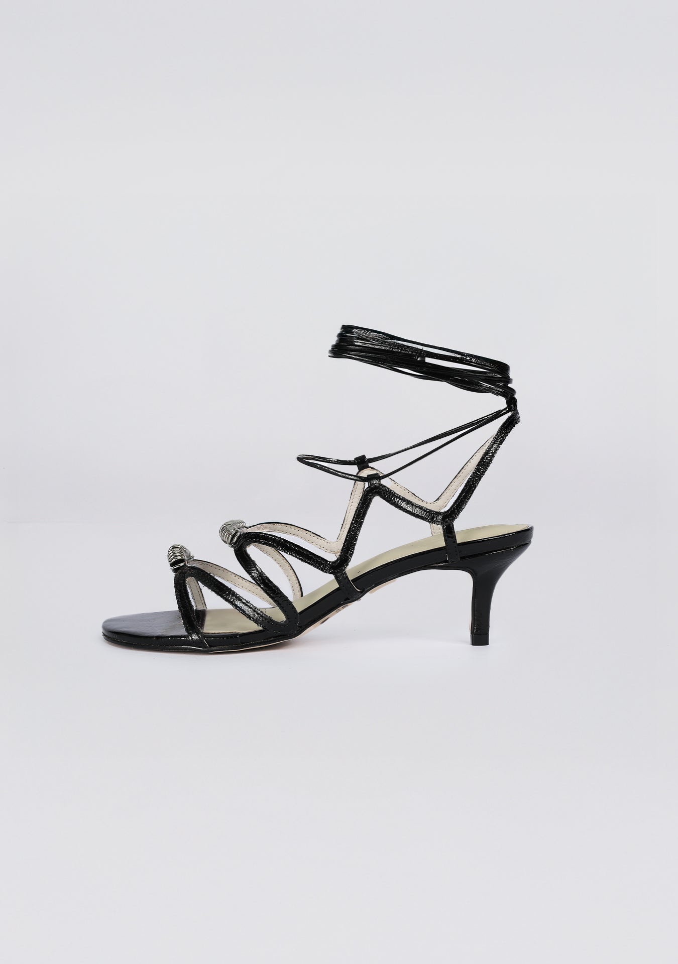 Sandália Janaina Shiny Black