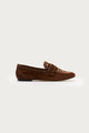 Loafer Leni Studded Camurça Chocolate