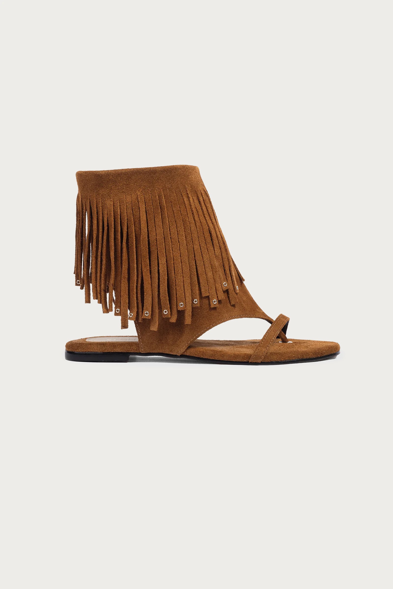 Rasteira Nalu Camurça Capuccino