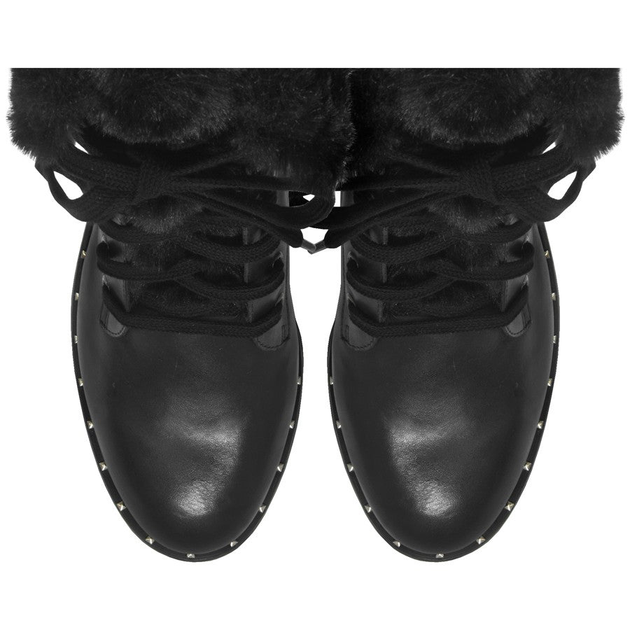Coturno Black Fur