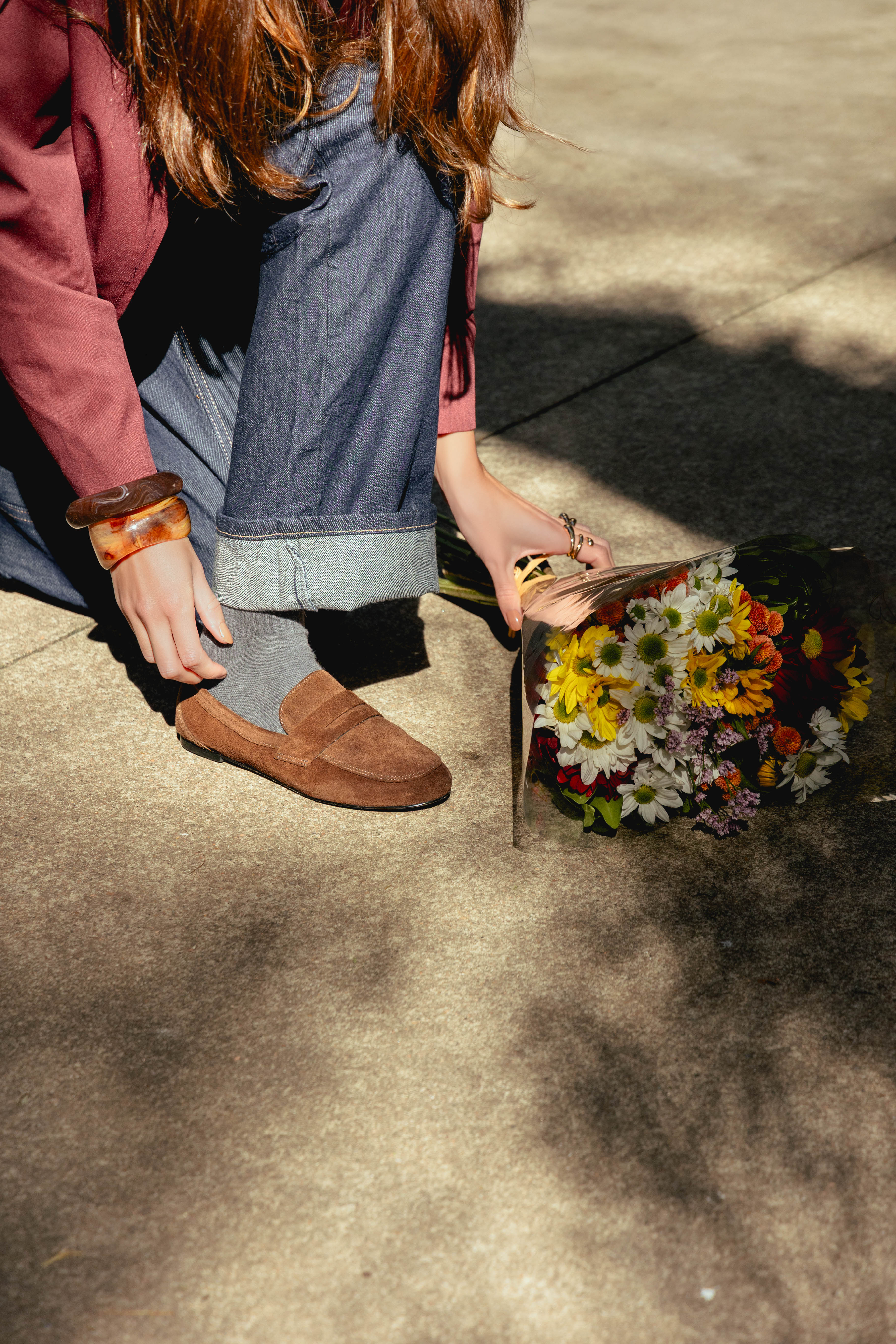 Loafer Leni Camurça Chocolate