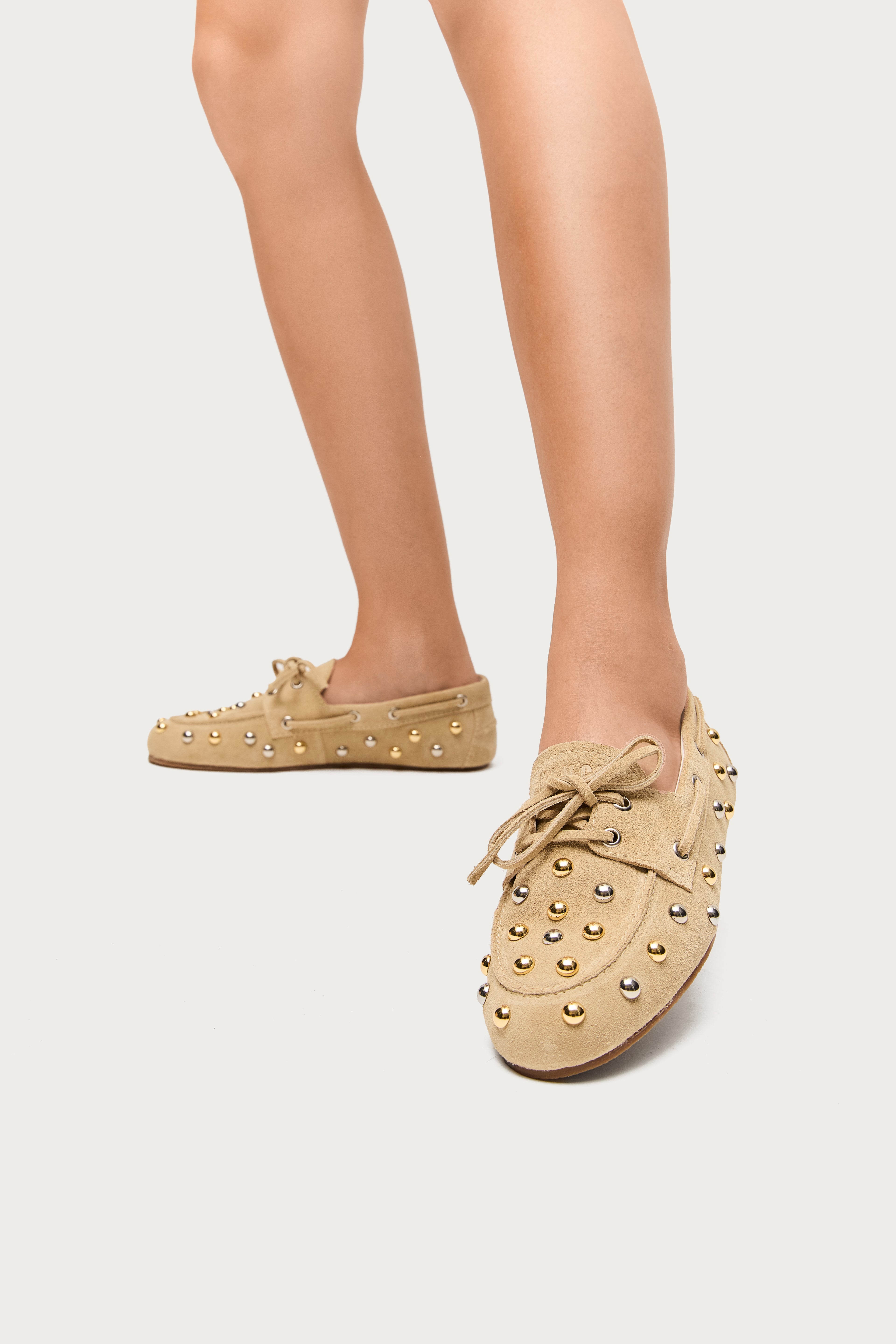 Mocassim Valência Rock Camurça Sand